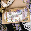 RHS Online 3 Sheets Dazzling Flowers Series PET Bronzing Stickers Album Diary Journal Decorative Crafts Scrapbooking DIY Sticker. 