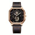Square Men's Watch, Mecha Style Sports Casual Outdoor Wrist Watch, Ideal choice for Gifts. 