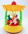 Battery Operated Horse Riding Carousel Ride Toy With 3D Lights and Music For Kids. 