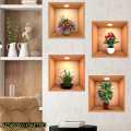 4 Pcs Wall Decor 3D Sticker Removable. 