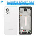 Samsung Galaxy A52 Housing Middle Frame With Side Button and Camera Lens Complete Body Casing Replacement For Galaxy A52 - White. 
