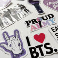 BTS 30 Cut Out Stickers Pack available for BTS Army, Black Pink, KPOP, STRAY KIDS, SEVENTEEN, Fully Customized Perfect Gift For Army. 