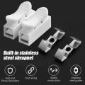 10/30/50/100pcs Quick Electric Cable Connectors 1P 2P Cable Wire Connector No Screw Terminal Block Spring Clamp. 