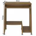 Computer Desk with Sliding Keyboard and Cup Tower Storage Shelves PC  Writing Desk PC Laptop Workstation Gaming Table Home Office Furniture. 