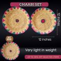 Traditional roti Basket Set of 2 or 3, changer, chabi, Changair, Colorful Handicraft Changair, Hand Woven Roti Chaabi For Kitchen Bread Plate For Home, Changair for naan/roti,. 