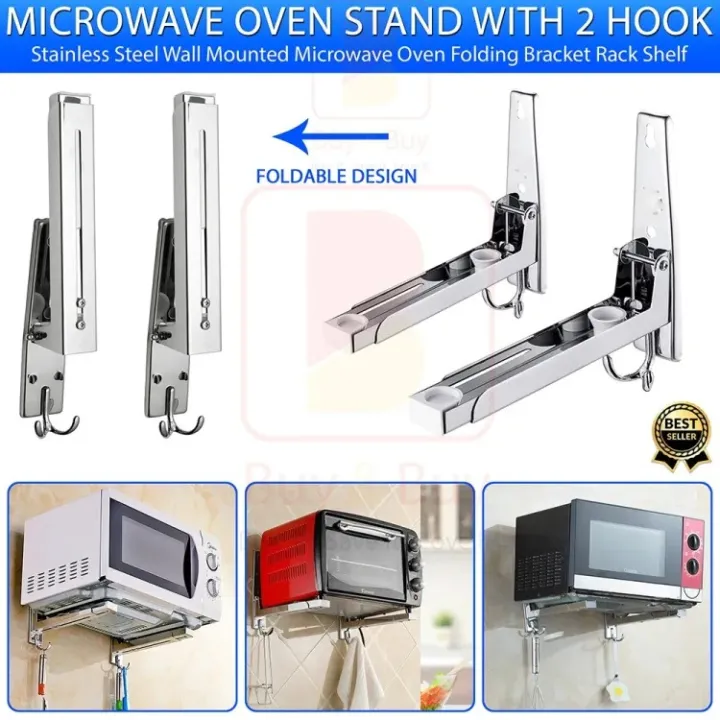 Microwave%20Oven%20Stand%20With%202%20Hooks%20-%20304%20Stainless%20Steel%20Wall%20Mounted%20Microwave%20Oven%20Bracket%20Rack%20Shelf%20-%20Folding%20Wall%20Mount%20Rack%20for%20Microwave%20Kitchen%20Organizer%20/%20Microwave%20Oven%20Rack%20Shelf%20/%20Microwave%20Oven%20Storage%20Rack%20/%20Folding%20Wall%20Bracket%20for%20Microwave%20-%20Image%209
