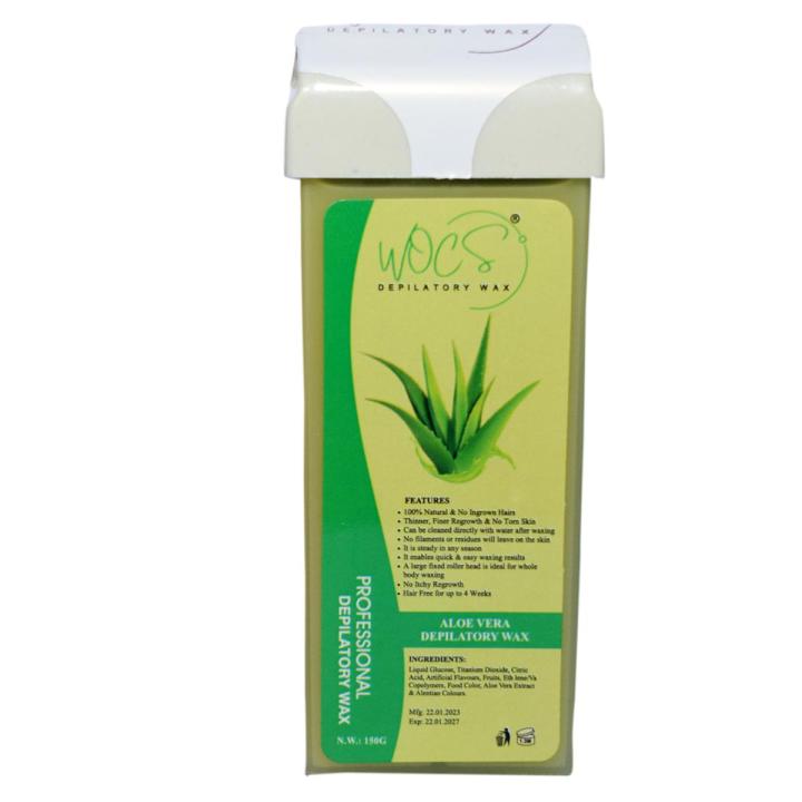 Best Quality Alo Vera Roll on Wax Refill 100 ML Depilatory Waxing Refill for Women, for Sensitive Skin Roll On Wax Kit for Larger Areas of the Body, Roller Waxing Hair Removal, at Home Waxing for Women and Men