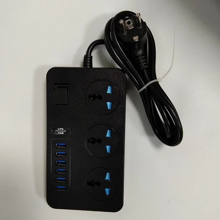 POWER%20Multi%20Power%20Plug%20Extension%20Board%20with%206%20USB%20Ports%20+%203%20Sockets%20Universal%20Travel%20Charging%20Adapter%20Surge%20%20With%201.8%20Meter%20Heavy%20Duty%20Copper%20Wire%20-%20Black%20-%20Image%205
