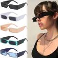 Rectangle Frame Fashion Sun Glasses For Men - Square Frame Sun Glasses For Girls - Vintage Rectangle Summer Sunglasses For Women. 