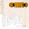 Skateboard Wall Mount Skateboard Storage Rack for Home Garage Long Boards. 