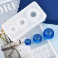 Ball Silicone Molds Epoxy Resin Beads 3D Resin Mold For Necklace Pendant Starry Sky Sphere Mold Jewelry Making Accessories. 