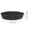 4 Pack Quiche Tart Pan,5 Inch Round Perforated Pizza Baking Tray Non-Stick Tart Tin with Holes for Cakes,Pies,Quiches. 