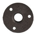 4pcs 1/2 Inch Black Cast Iron Pipe Fittings Floor Flange BSP Threaded. 
