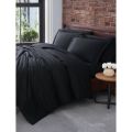 Beddy's Studio Pure Cotton Plain Solid Black Color Quilt Cover Set | 6 Pieces King Size Bed Duvet Cover | Comforter | Blanket | Razai Cover. 
