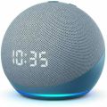 Echo Dot 4 (4th Gen)  Smart Speaker with Clock and Alexa - Twilight Blue/Glacier White. 