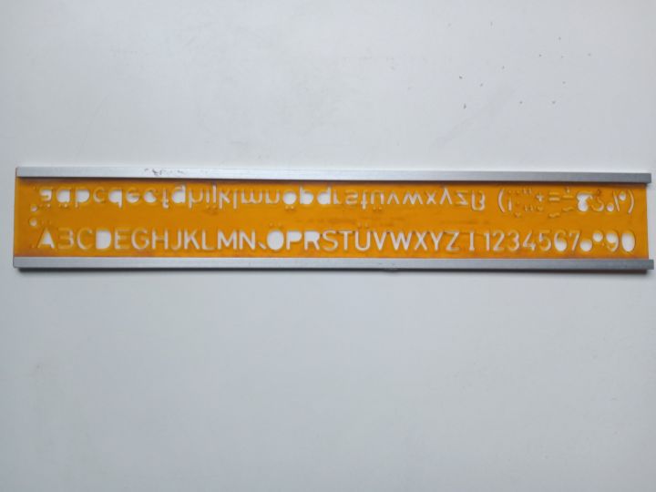 Rotring Vintage Lettering Stencils Drawing Template 12 mm Character Height Art 300120 Made In Germany
