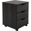 3-Drawer Vertical Filing Cabinet Rolling Wood Mobile File Cabinets Under Desk for Home Office with Casters. 