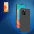 Phone Case ZTE Blade A72 Back Cover + Tempered Glass Screen Protector Film Transparent Clear Silicone Cover Full Protector Phone Casing for ZTE Blade A72 Housing. 
