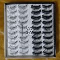 20 pairs Fluffy Wispy Curly Natural Volume Thick Faux Mink Lashes - Enhance Your Eye Look with Long Lasting False Eyelashes. 