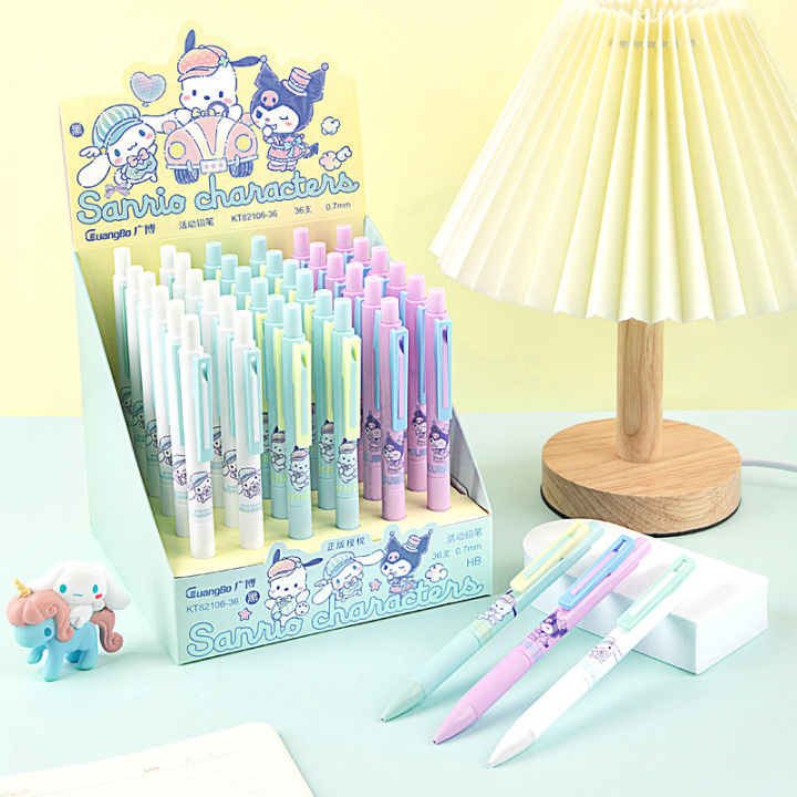 Guangbo Genuine Sanrio Family Propelling Pencil Cute Cartoon Pattern Smooth Not Stuck Propelling Pencil 0.7mm