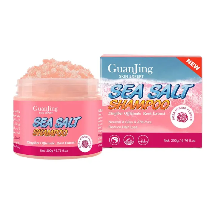 Guanjing%20Sea%20Salt%20Hair%20Loss%20Treatment%20Shampoo%20Natural%20Nourish%20Anti-frizz%20Shampoo%20For%20Hair%20Care%20200g%20GJ6002%20-%20Image%202
