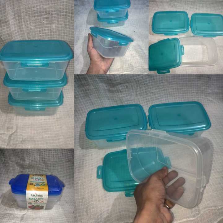 Pcs Food Storage Boxes Plastic Containers with Lids 400ml Each