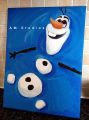 Olaf frozen canvas painting acrylic wall paintings Home Decor wall decor kids toddlers children baby girl boy room, birthday gift for kids bedroom gift for wedding birthday new year handmade home decor Christmas gift Valentine Party art. 