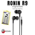 Ronin R9 / R-9 Original Handsfree Clear Base Boosted & Stereo Sound - Perfect for PUBG, Free Fire & Other Games also for Entertainment & Music. 