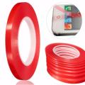 1 Roll 2 mm wide 15 feet length High Strength Acrylic Gel Adhesive Double Sided Tape Red Adhesive Tape For Mobile Phone Stickers LCD Screen Strong Permanent Tape Double Sided Tape Heavy Duty Mounting, Waterproof Foam Tape NOTE random color will be deliver. 