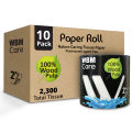 (Pack of 10) WBM Toilet Tissue Roll 2 PLY - 300 Sheets | Super Strong Toilet Paper Roll. 