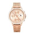 Tommy Hilfiger Women’s Quartz Stainless Steel Gold Dial 40mm Watch 1781788 Stainless Steel Wrist Watch For Women / Wrist Watch For Girls. 