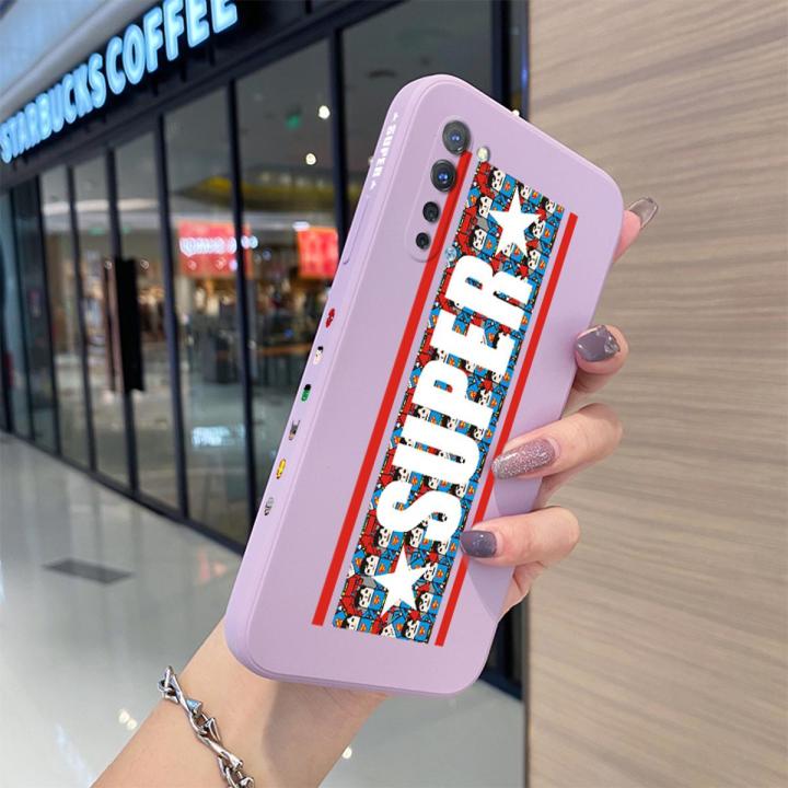 YIWESAN For OPPO Find X2 Neo Case Thin Side New Design Phone Case Square Edge Pattern Silicone Casing Fashion Tide Full Back Cover Camera Shockproof Protection Cases Softcase Men Women