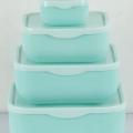 Square Bowl Set 4 in1 / Splash Bowl Set 4 in1 With Lid (Square). 