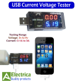 Mobile Power Bank Voltage and Ampere Tester Volt Amp Tester for Wall Charger 3 to 9v Upto 3A By Electrica. 