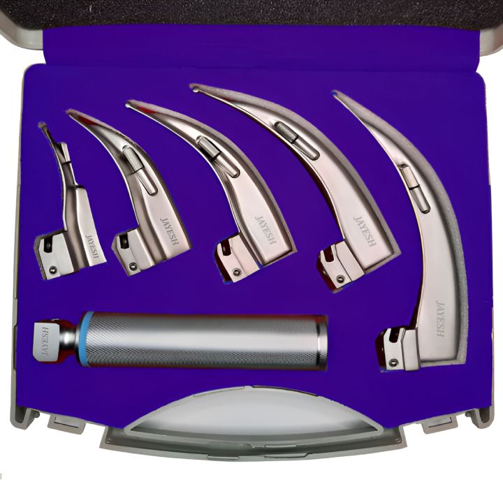 Laryngoscope%20A%20Set%20Of%205%20Heads%20With%20Case%20Specifically%20Designed%20For%20ENT%20Doctors,%20Surgeon's%20-%20Image%203