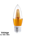 Candle Led Bulb - Candle Light Led E27, E14 Non-Breakable 5w Warm - For Chandelier Pendent Wall Light. 