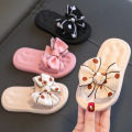 High Quality Soft Sole Beautiful Dotted Bow Stylish Design Girls Softy Slides Slipper for Kids. 