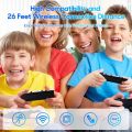 Wii Remote Controller with Motion Plus, Wireless Controller for Nintendo Wii and Wii U, with Silicone Case and Wrist Strap, No Nunchucks (Black). 
