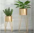 Planter stand set / Decorative Plant Pot Planter Shelf Stand - Decor / 2 Set of Planter with pots and stand - Pack of 2 Plant Pot Floor Stand Gardening Décor. 