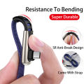 DIVI 5A L Shape 1.2M Charging Usb Cable Strong Elbow 90 Degree Cable Quick Charging Lightning Cable for Game Player. 