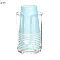 Bathroom Cup Dispenser, Swab Ball Pad Holder, Multifunctional, Reusable, Bathroom Storage Organizer, Storage Rack for Desktop Counter. 