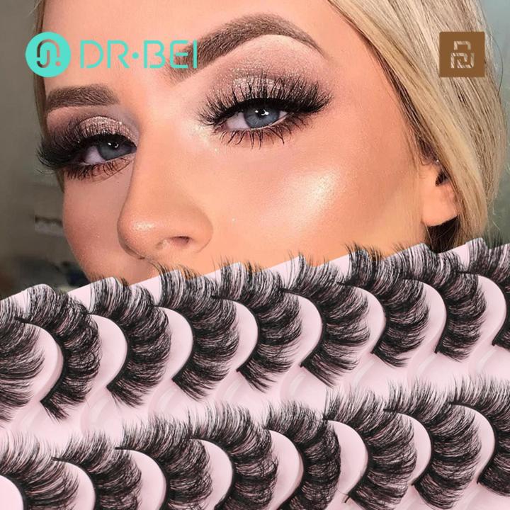 Fake Eyelashes Lightweight 7D Artificial Fiber False Eyelashes