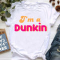 Charli Damelio Graphic Print Tshirt Women Dunkin Donuts Iced Coffee Sprinkle T-Shirt Femme Cool Casual T Shirt Female Streetwear. 