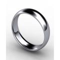 Silver Round Stainless Steel Ring for Men. 