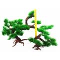 Fish Tank Aquarium Rock Bonsai Ornament Plastic Artificial Pine Tree Plant. 