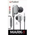 Audioníc MARK 1 - Extra Bass High Performance - Wired Handsfree - Black. 