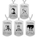 Anime Attack on Titan Necklace Eren Mikasa Levi Shingeki no Kyojin Stainless Steel Pendant Halloween Cosplay Accessory Couple Gifts. 