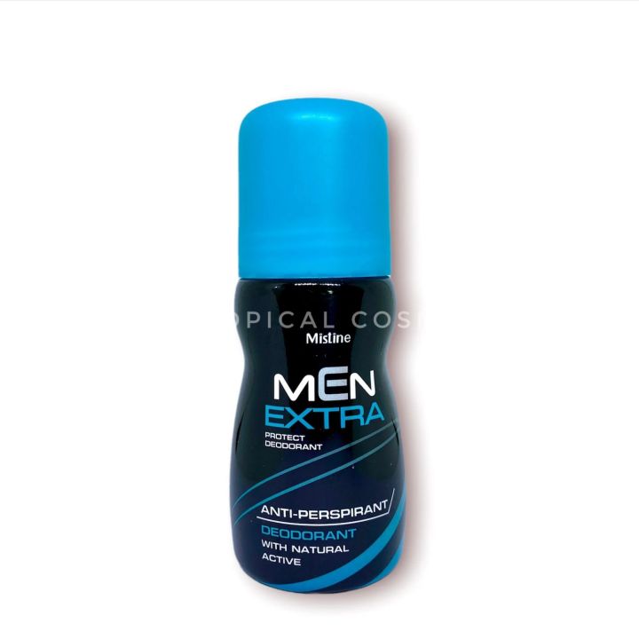 Mistine Roll-On Men's Deodorant Extra Protection 35 Ml Long-Lasting Freshness Antiperspirant