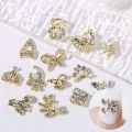 New butterfly nail art diamond metal inlaid diamond nail Sequin three dimensional imitation zircon flash diamond. 