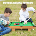Mini Pool Table, Premium Tabletop Billiards Mini Snooker Game Set - Balls, Cues, and Rack Pool, Sport Bank Shot Family Playing, Billiard Table for Children Indoor and Outdoor Game Board Game Accessories Board Game. 